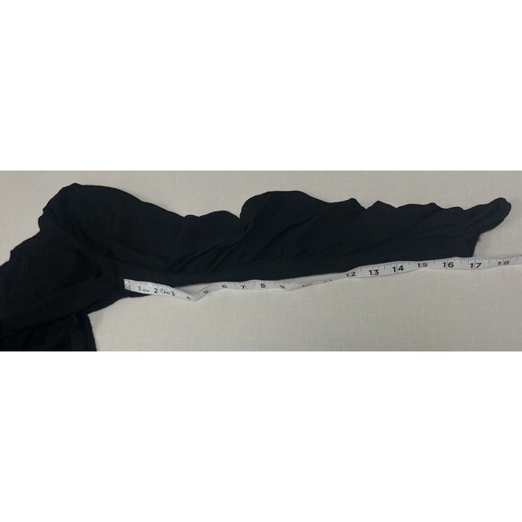 Neiman Marcus The Cashmere Collection Black Silk Long Sleeve (L) Career Classy - Picture 12 of 15